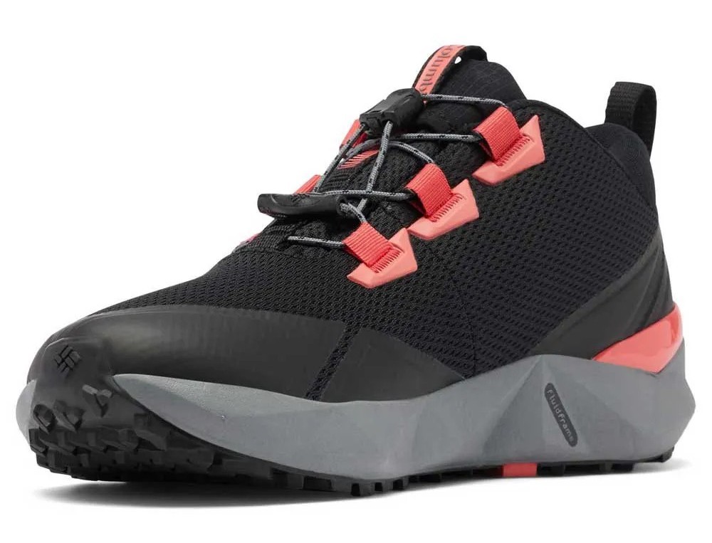 Chaussures marche femme Columbia CENTENNIAL TRAIL OUTDRY Noir Gris Rose 2