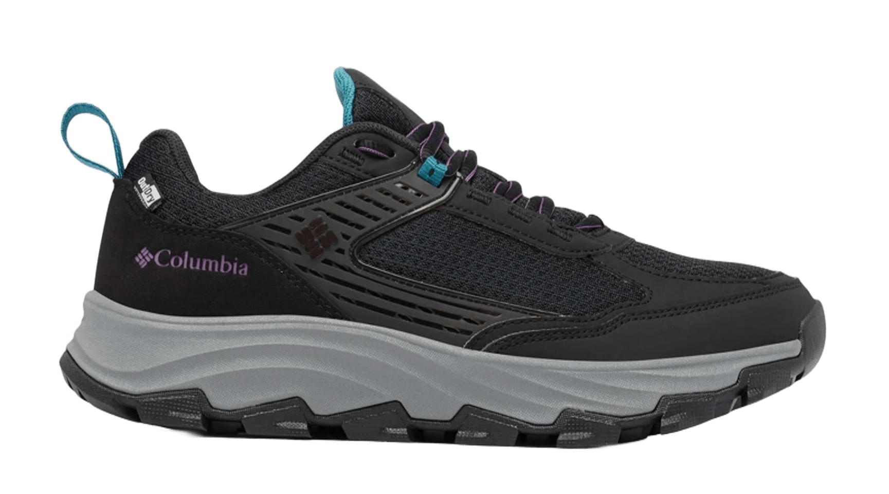 Chaussures marche imperméables femme Columbia TRAIL GROTTO FS OUTDRY Noir Gris Violet 10