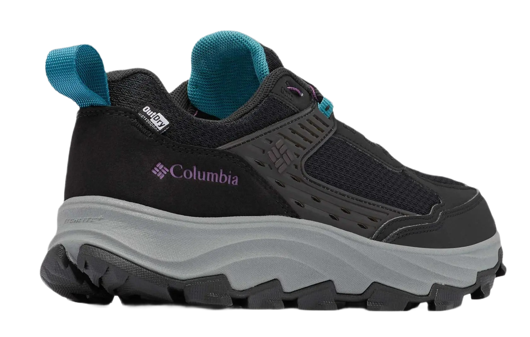 Chaussures marche imperméables femme Columbia TRAIL GROTTO FS OUTDRY Noir Gris Violet 2