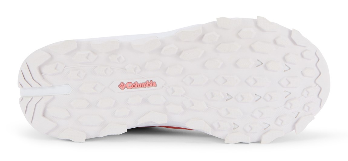 Chaussures marche femme Columbia TRAIL GROTTO FS BASSES Rose saumon Blanc 3