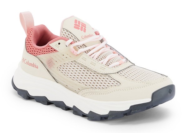 Chaussures marche femme Columbia TRAIL GROTTO FS BASSES Blanc cassé Rose Beige 1