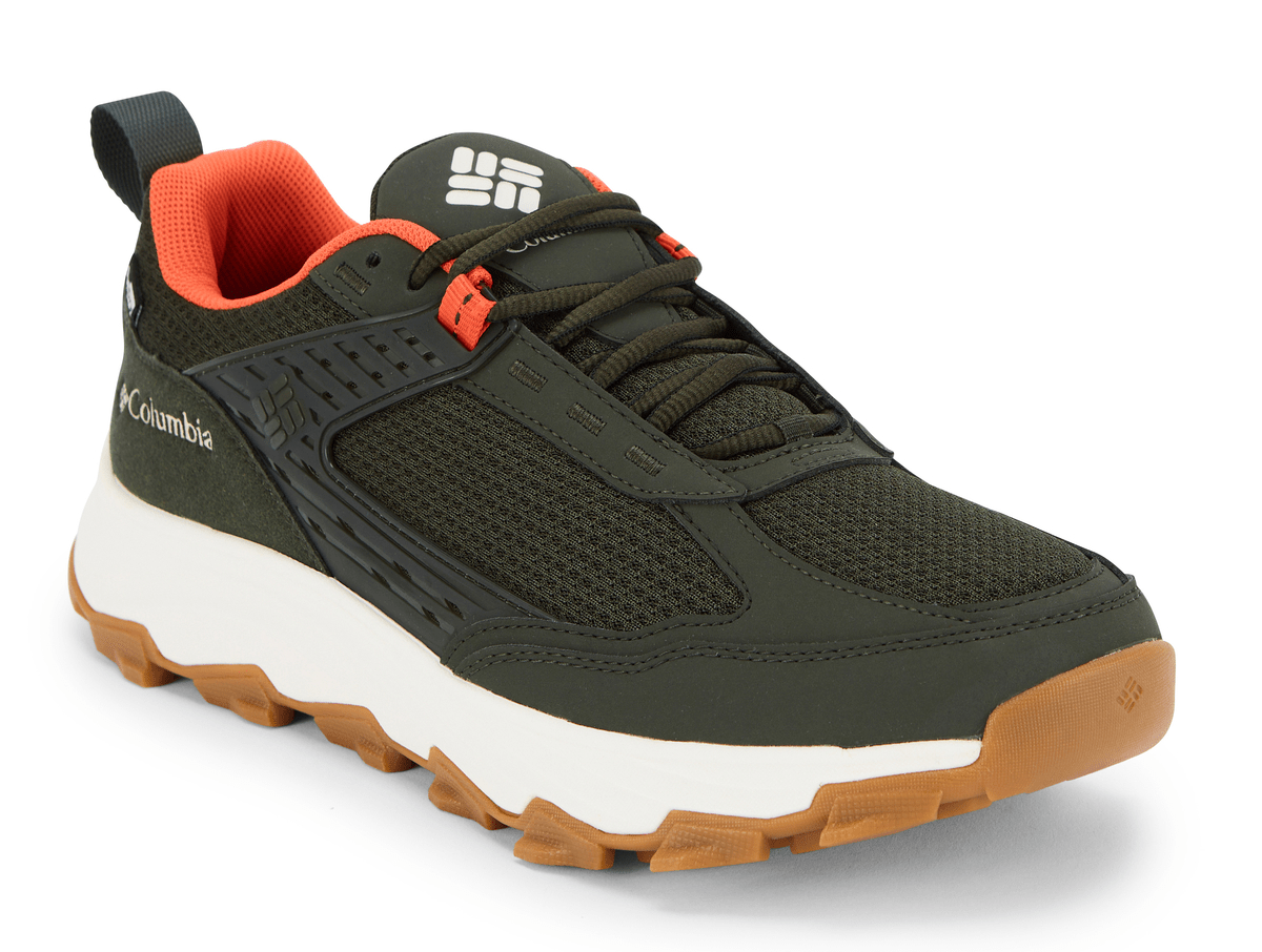 Chaussures marche imperméables homme Columbia TRAIL GROTTO FS OUTDRY Vert kaki Orange Gris anthracite 1
