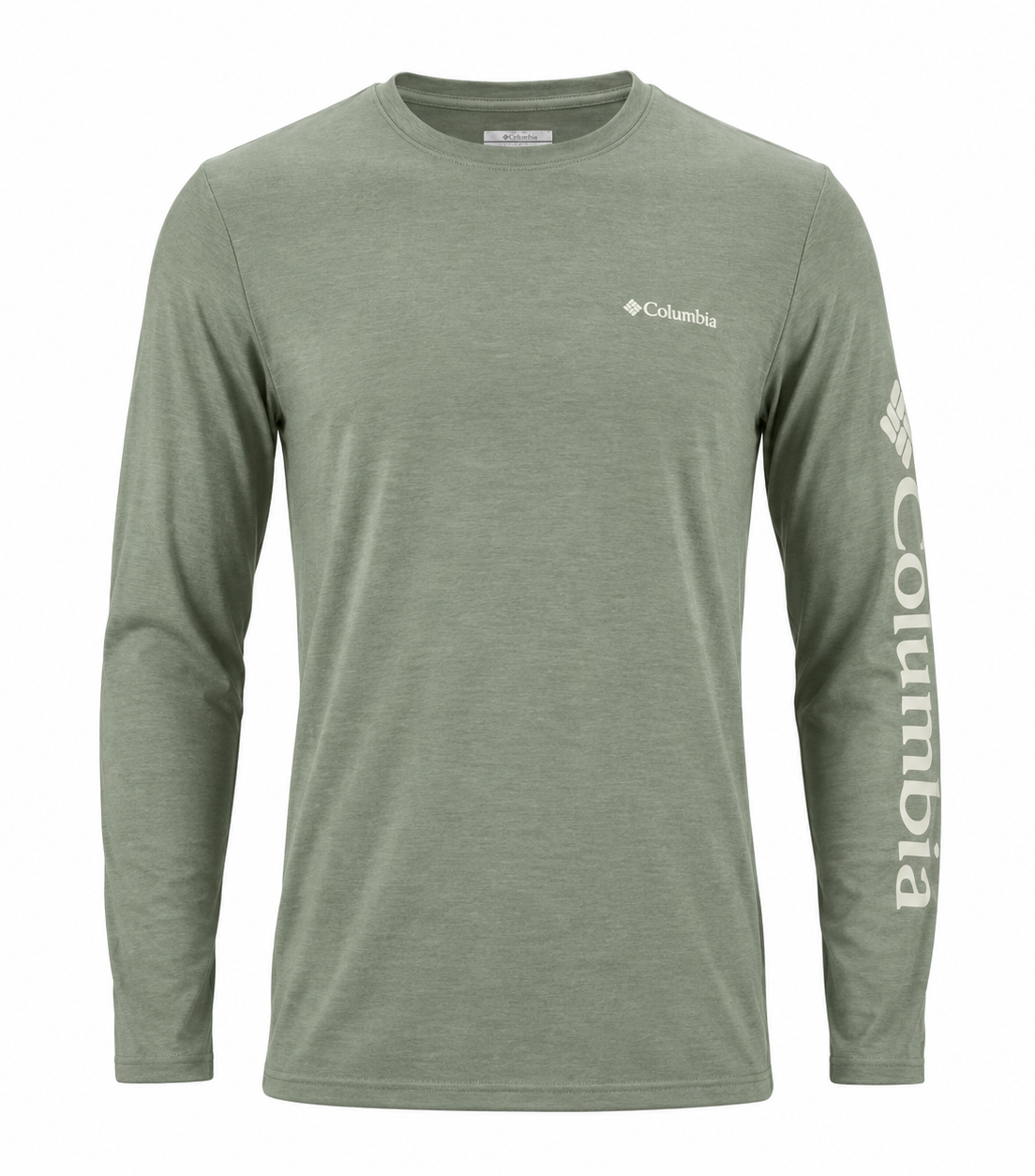 Tee-shirt randonnée manches longues homme Columbia Marshall Valley Vert clair 1
