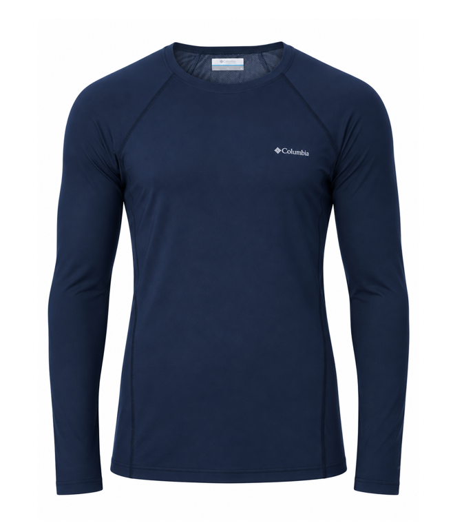 Tee-shirt thermique manches longues homme Columbia Midweight Stretch Bleu marine 1