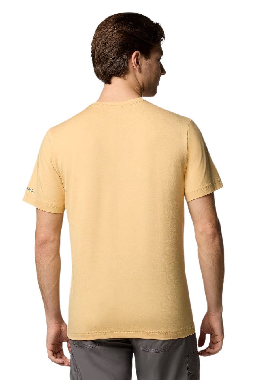 Tee-shirt sport respirant homme Columbia LAKEFONT TRAIL jaune 5
