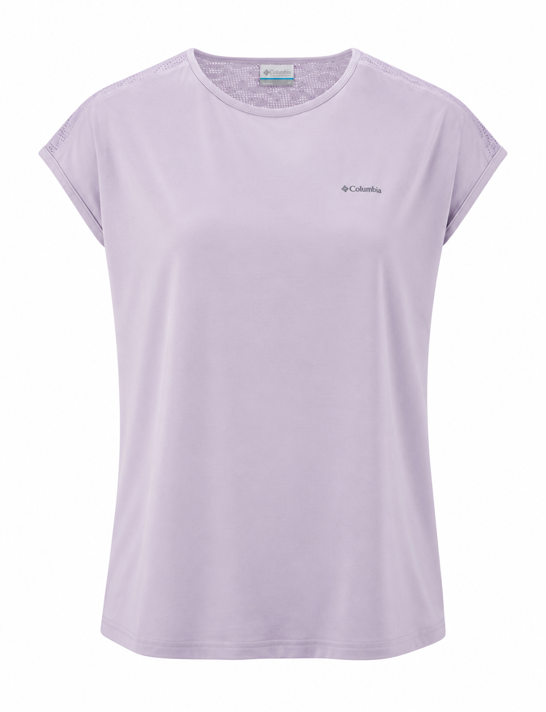 Tee-shirt sport randonnée respirant femme Columbia SUNLIGHT PEAK Violet mauve 1