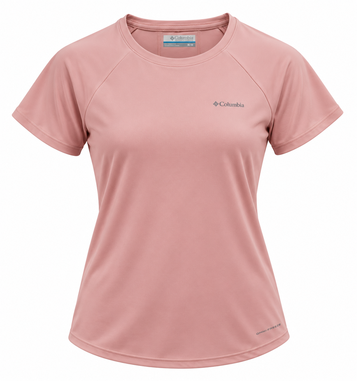 Tee-shirt sport respirant femme Columbia RIVER CHILL Rose 1