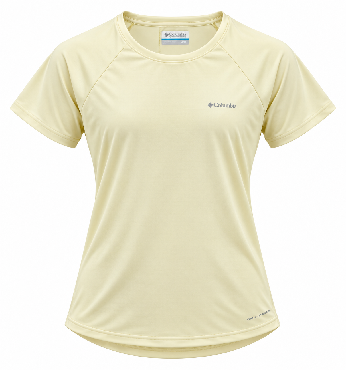 Tee-shirt sport respirant femme Columbia RIVER CHILL Jaune 1