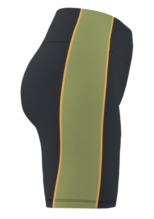 Cuissard Sport Femme Joma Daphne II Noir Vert kaki Jaune 2