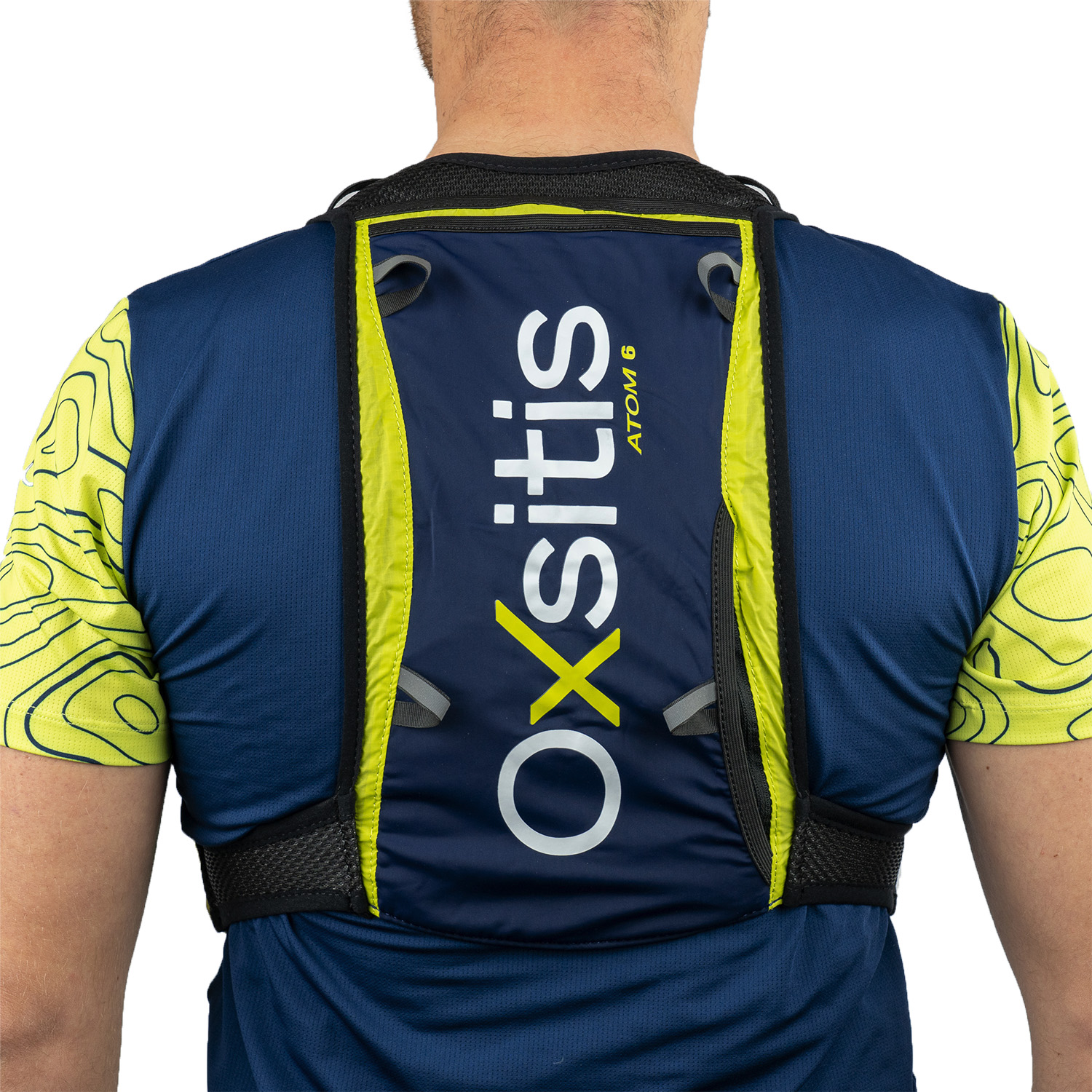 Gilet de trail 6 litres unisexe OXSITIS Atom 6 Bleu marine Noir Vert 2