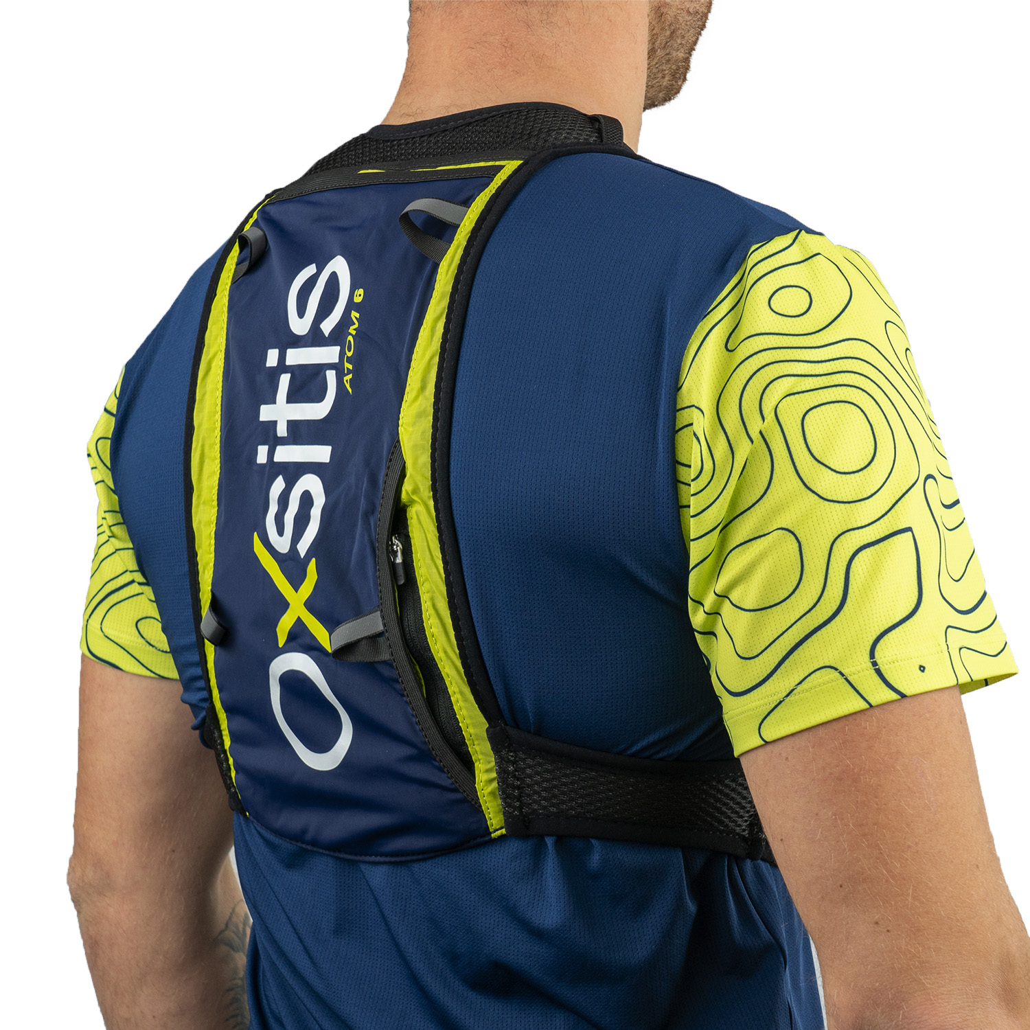 Gilet de trail 6 litres unisexe OXSITIS Atom 6 Bleu marine Noir Vert 10