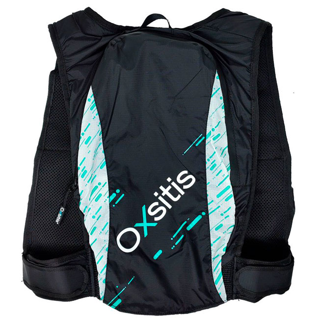 Gilet de trail 7 litres unisexe OXSITIS Newton 7 Noir Blanc Vert 3