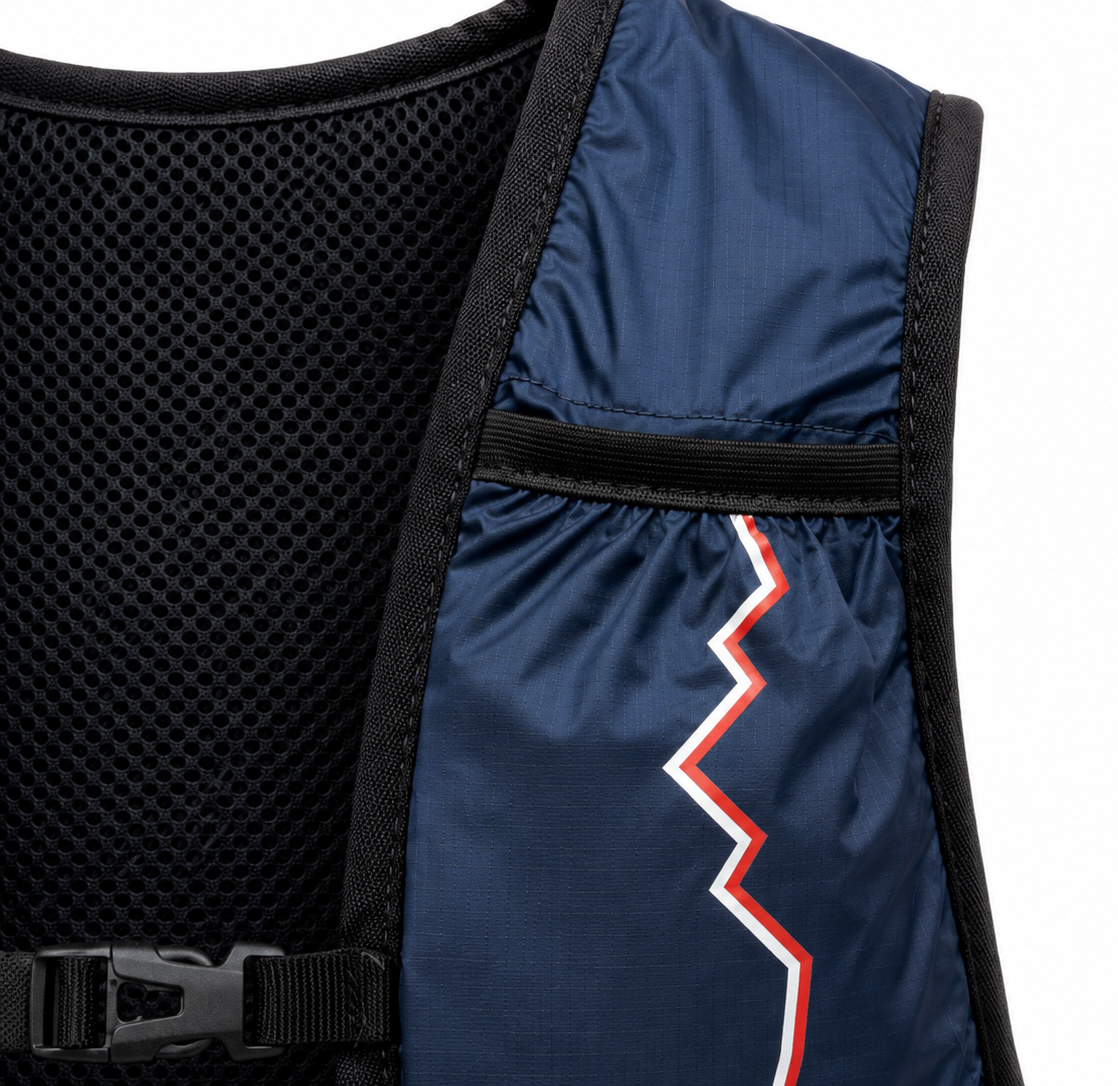 Gilet de trail 8 litres unisexe OXSITIS Newton 8 Bleu marine 4