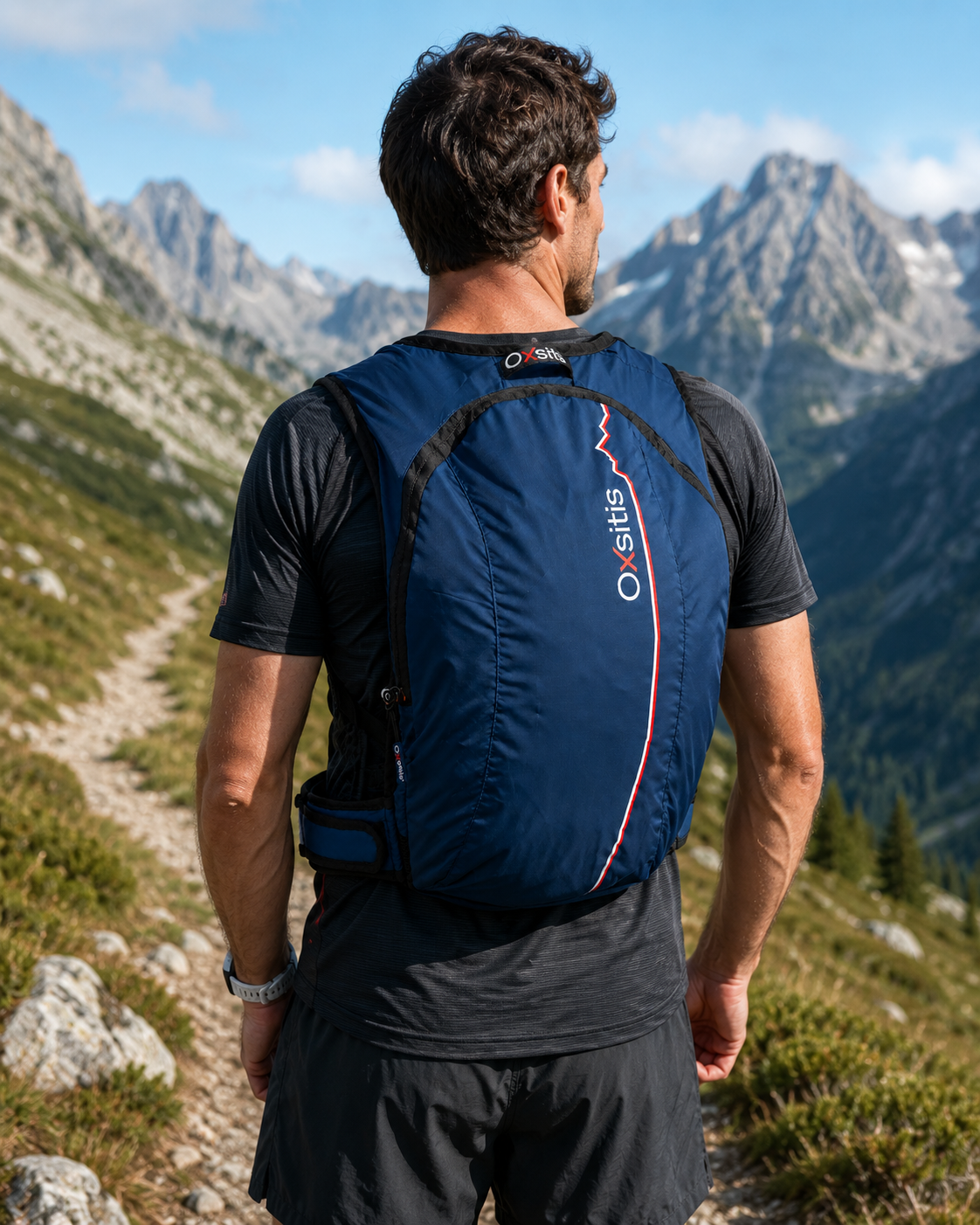 Gilet de trail 8 litres unisexe OXSITIS Newton 8 Bleu marine 11