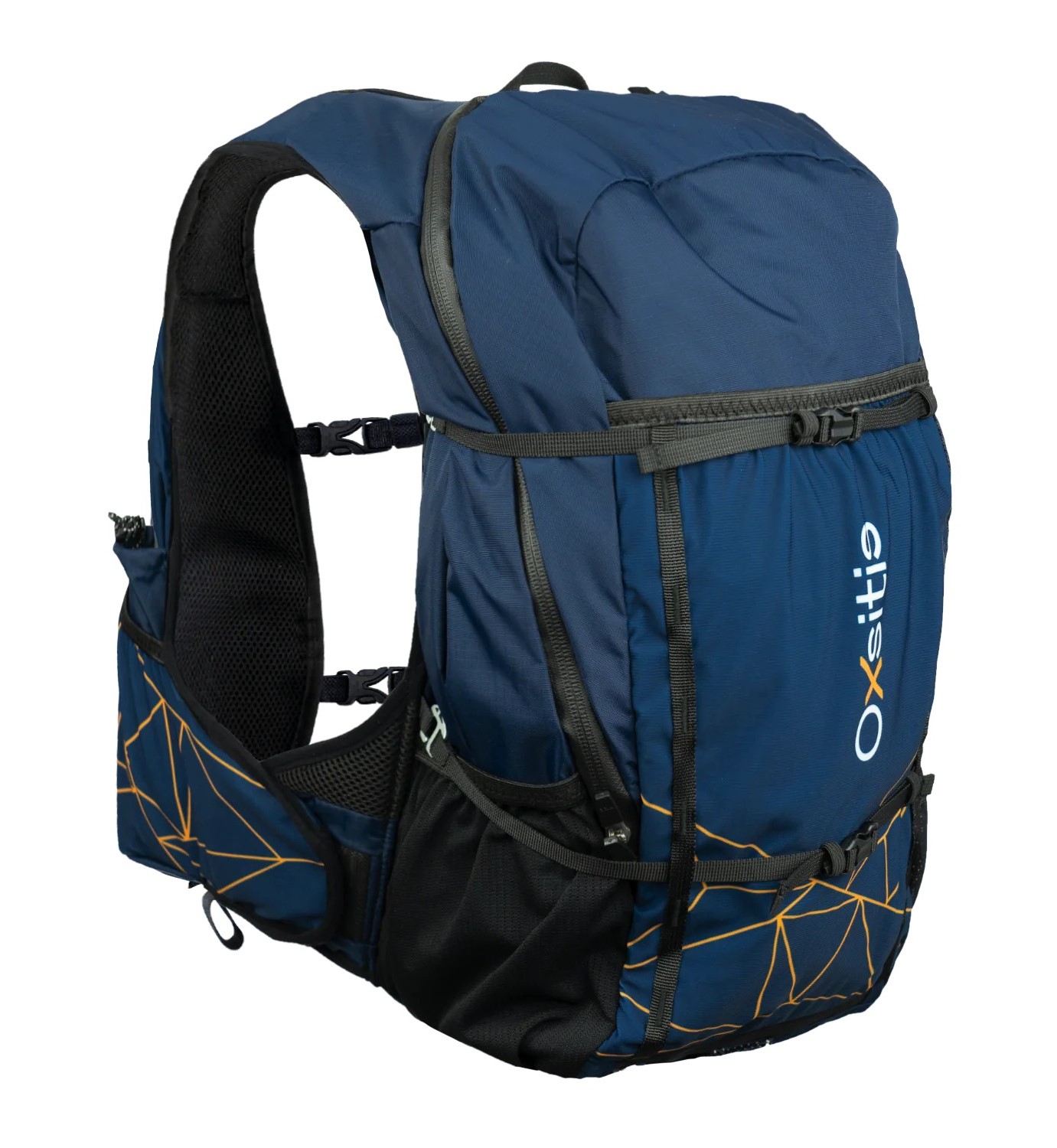 Sac à dos de trail 40 litres unisexe OXSITIS Adventure 40 Bleu marine Jaune orangé 1