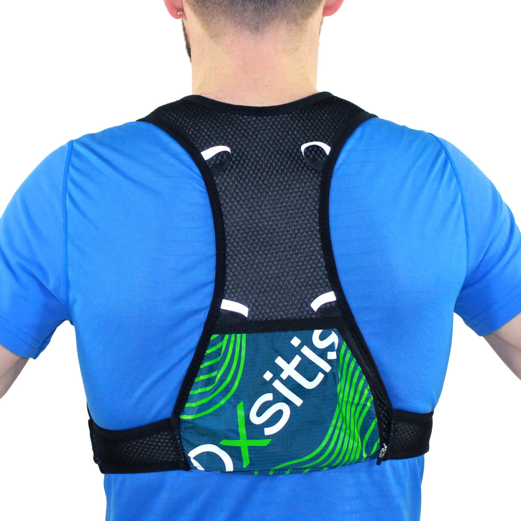 Gilet de trail 2 litres unisexe OXSITIS Atom 2 Noir Bleu marine Vert 2