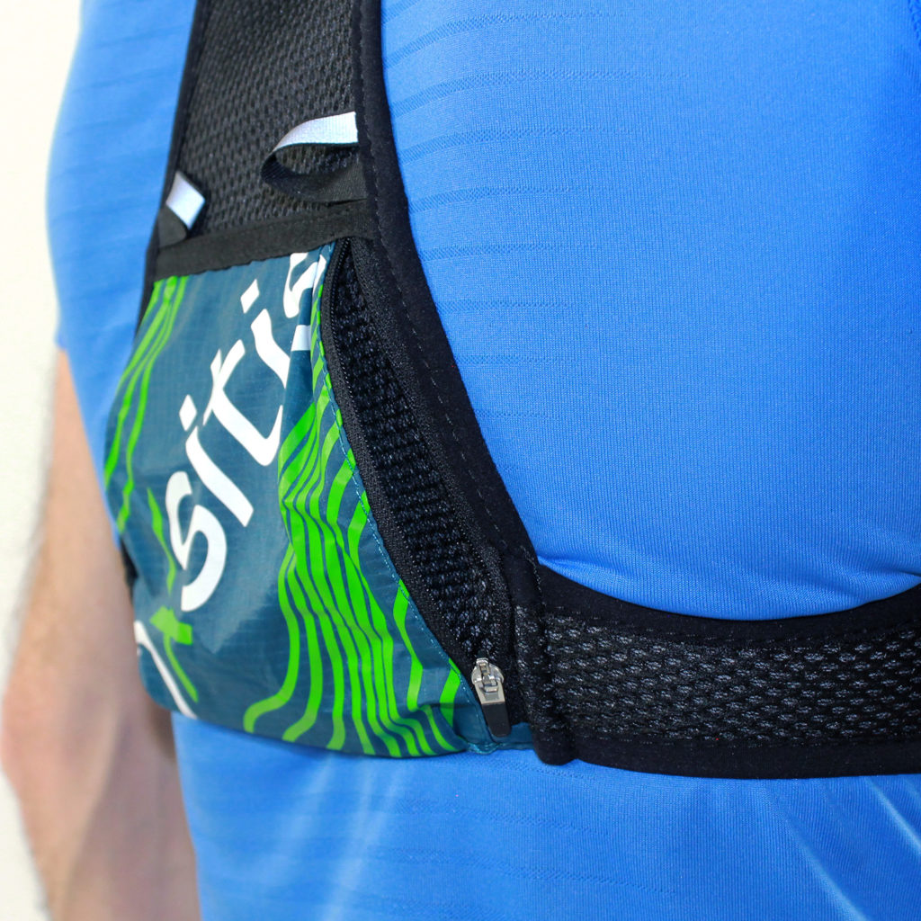 Gilet de trail 2 litres unisexe OXSITIS Atom 2 Noir Bleu marine Vert 4