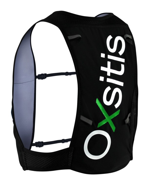 Gilet de trail 4 litres unisexe OXSITIS Atom 4 Noir Vert 1b