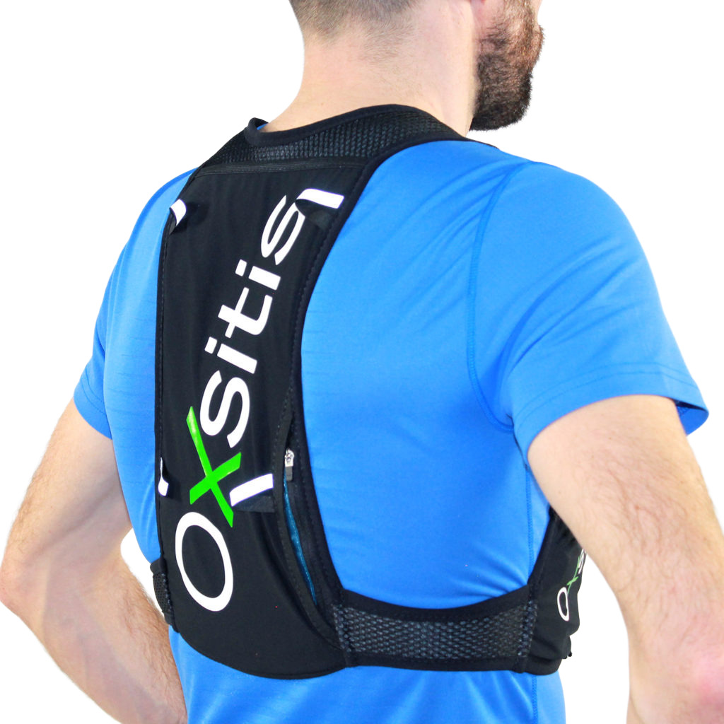 Gilet de trail 4 litres unisexe OXSITIS Atom 4 Noir Vert 2