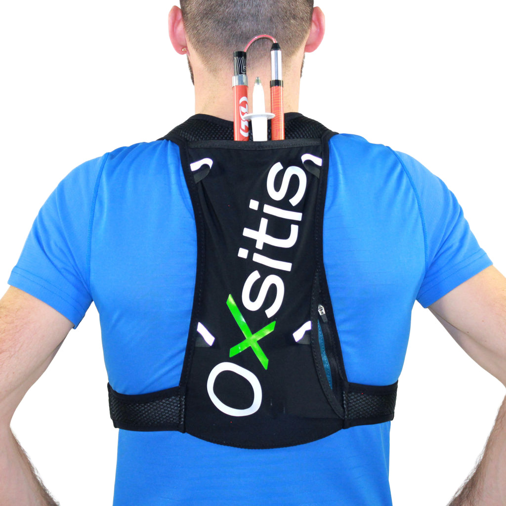 Gilet de trail 4 litres unisexe OXSITIS Atom 4 Noir Vert 3