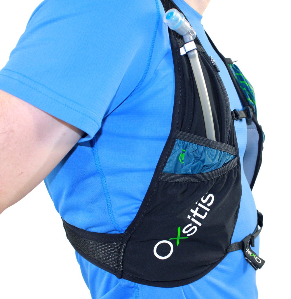 Gilet de trail 4 litres unisexe OXSITIS Atom 4 Noir Vert 10