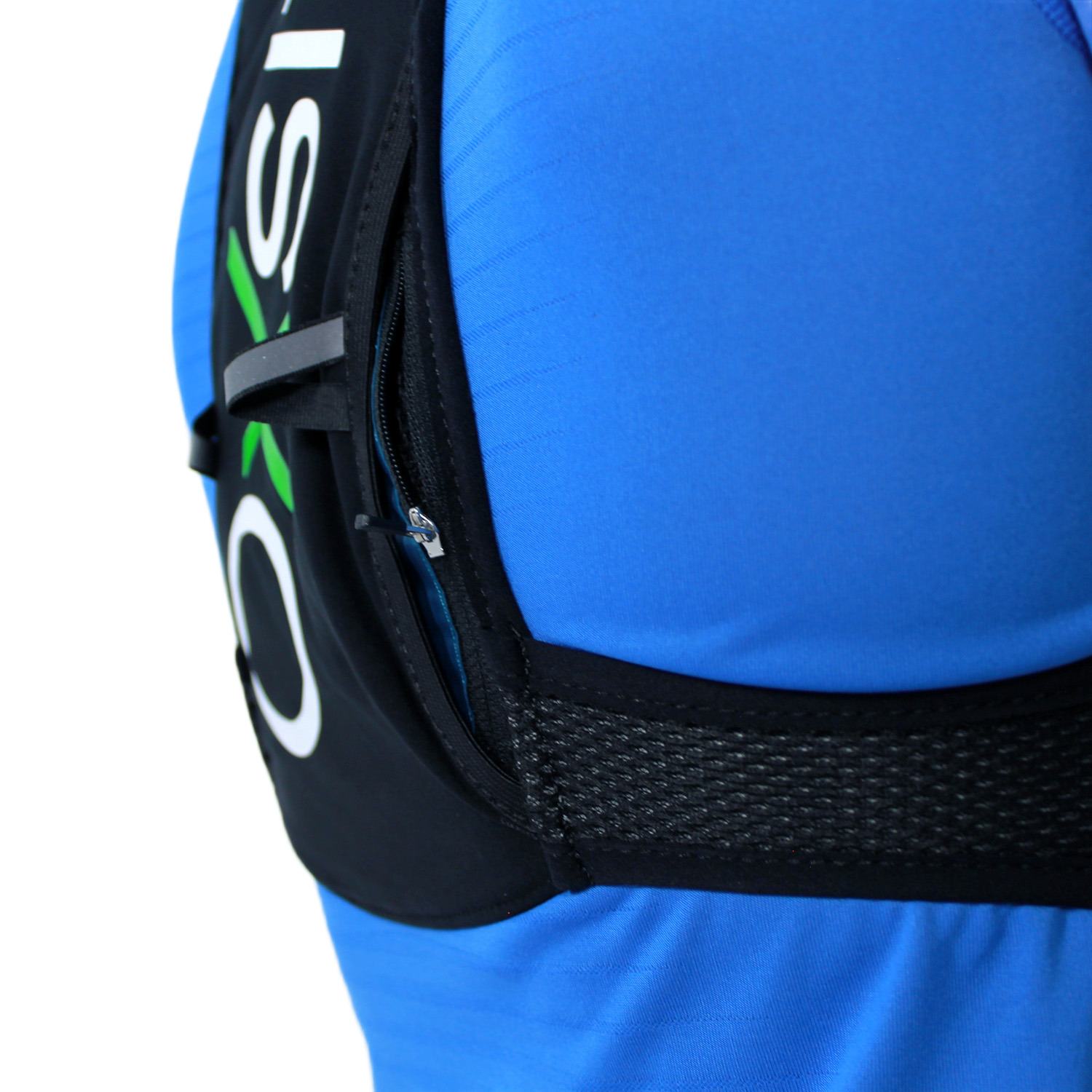 Gilet de trail 4 litres unisexe OXSITIS Atom 4 Noir Vert 11