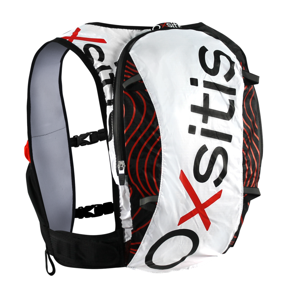 Gilet de trail 8 litres unisexe OXSITIS Pulse 8 BBR Blanc Noir Rouge 1
