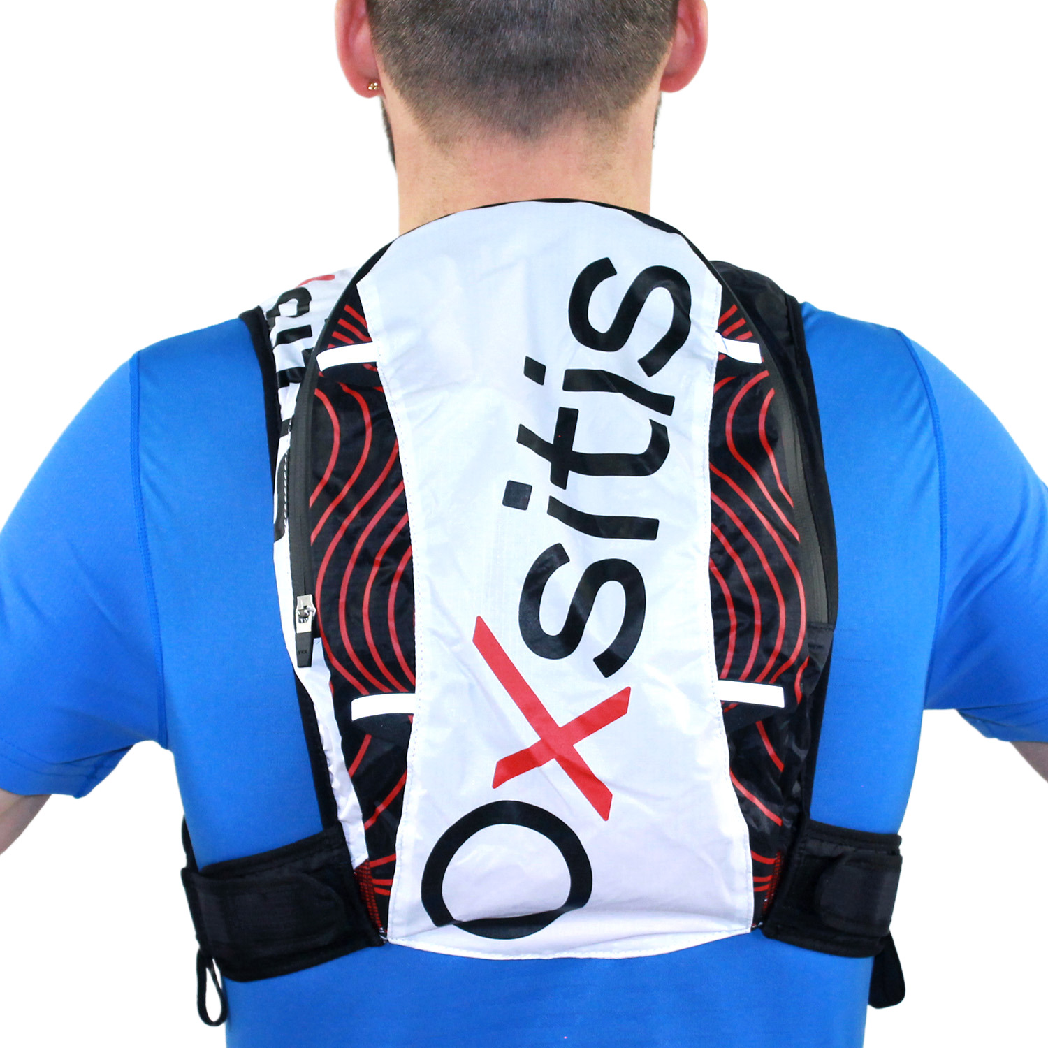 Gilet de trail 8 litres unisexe OXSITIS Pulse 8 BBR Blanc Noir Rouge 2