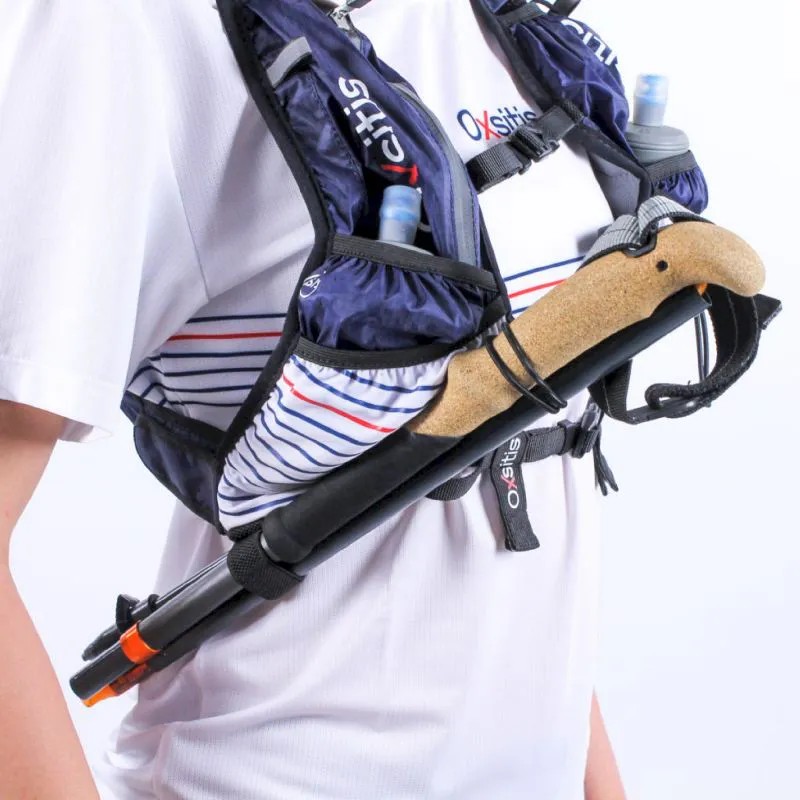 Gilet de trail 12 litres femme OXSITIS Pulse 12 BBR Bleu marine Blanc Rouge 6