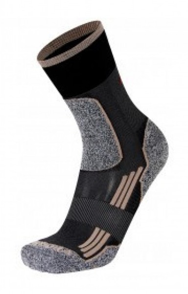 1066 Chaussettes jarrette marche-randonnée RYWAN NO LIMIT WALK RANDONNEE HIKING Noir Gris Bronze