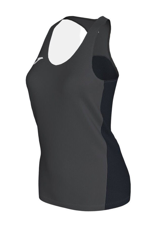 Débardeur Running Junior Fille Joma Winner Gris anthracite Noir Blanc 4