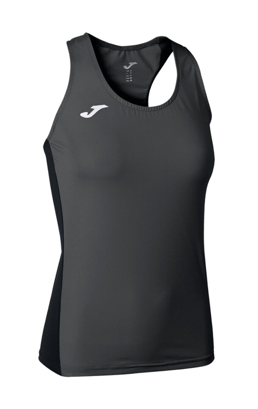 Débardeur Running Junior Fille Joma Winner Gris anthracite Noir Blanc 1