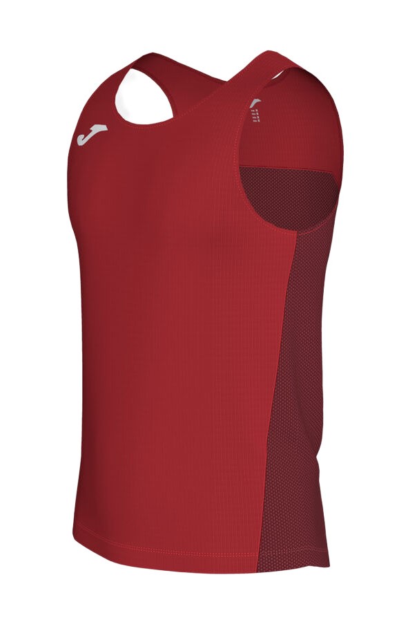 Débardeur Running Junior garçon Joma Winner Rouge Bordeaux Blanc 4
