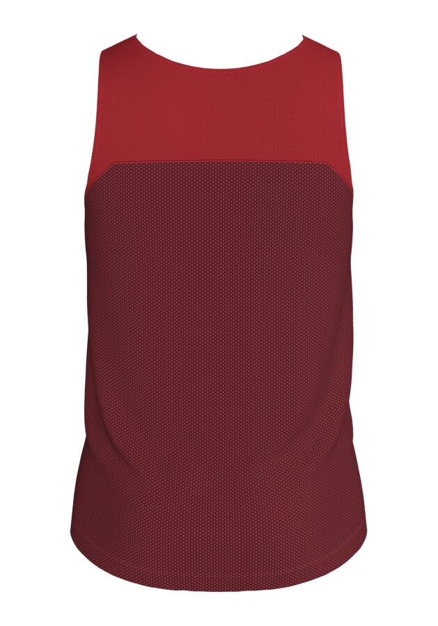 Débardeur Running Junior garçon Joma Winner Rouge Bordeaux Blanc 3