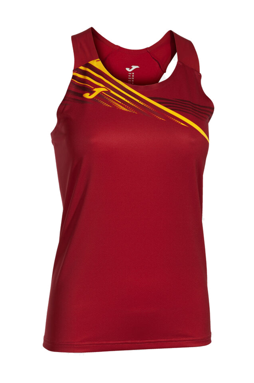 Débardeur Sport Femme Joma Elite X Rouge Jaune 1