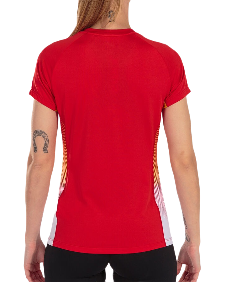 Tee-shirt manches courtes Sport Femme Joma Elite VII Rouge Blanc Jaune 3
