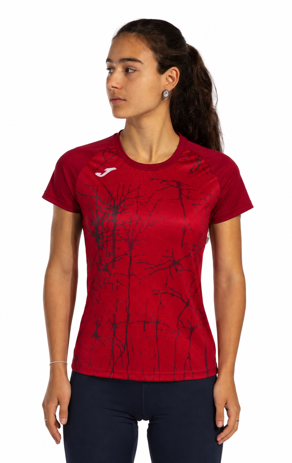 Tee-shirt manches courtes Sport Junior Fille Joma Elite IX Rouge 4