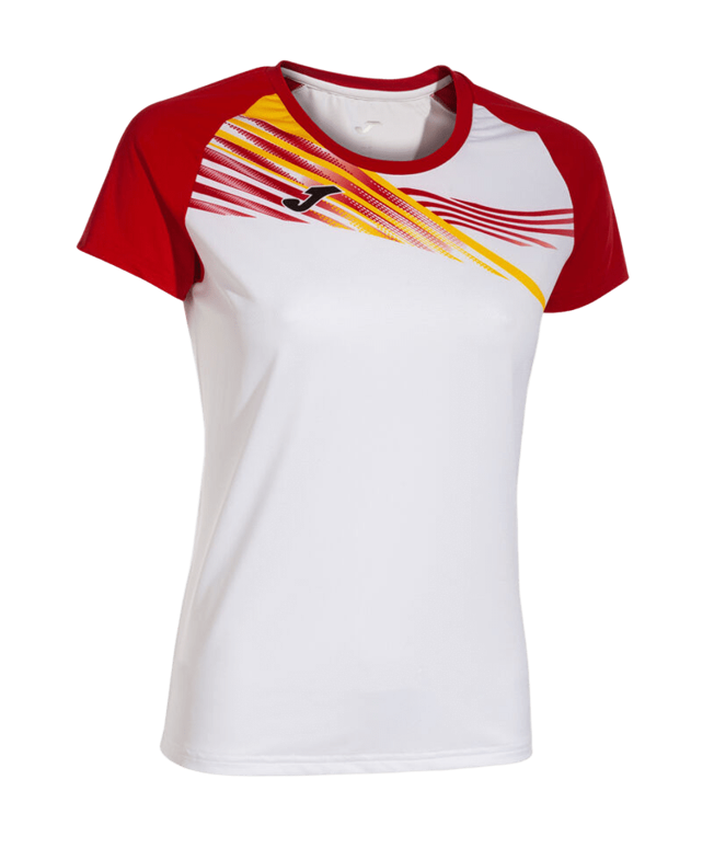 Tee-shirt manches courtes Sport Femme Joma Elite X Blanc Rouge 1