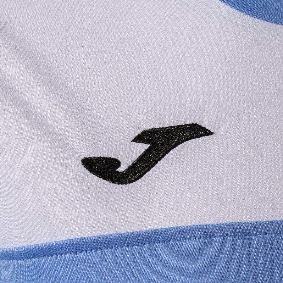 Tee-shirt manches courtes Sport Femme Joma Crew V Bleu Noir Blanc 3
