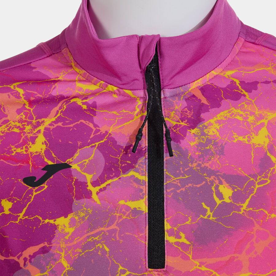 Sweatshirt Running Trail Femme Joma Deva Rose Jaune Noir 1 (5)