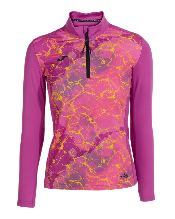 Sweatshirt Running Trail Femme Joma Deva Rose Jaune Noir 1 (1)