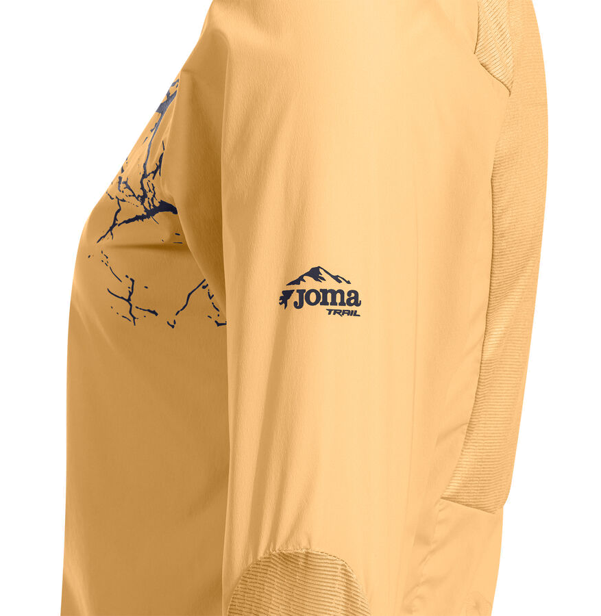 Coupe Vent Running Trail Femme Joma R-Trail Nature Jaune moutarde Noir 6