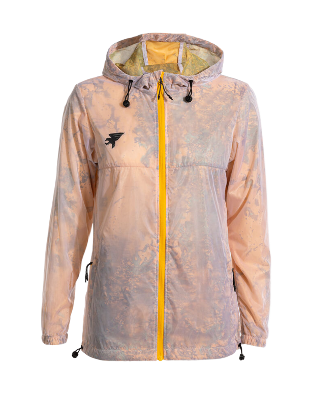 Coupe Vent Imperméable à capuche ergonomique intégrée Sport Femme Joma Explorer Or Gris Noir 1