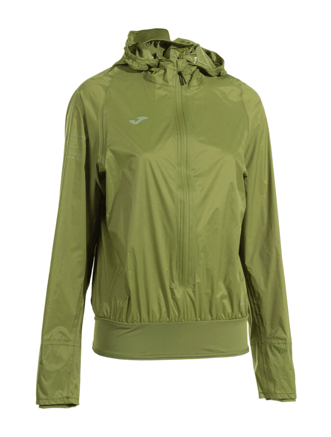 Coupe Vent Imperméable à capuche intégrée Trail Femme Joma London Vert 2