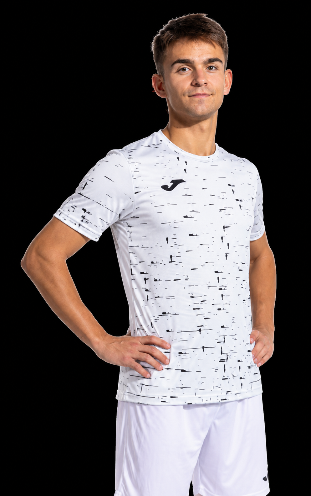 Tee-shirt manches courtes Sport Homme Joma Pro team Blanc Noir 2