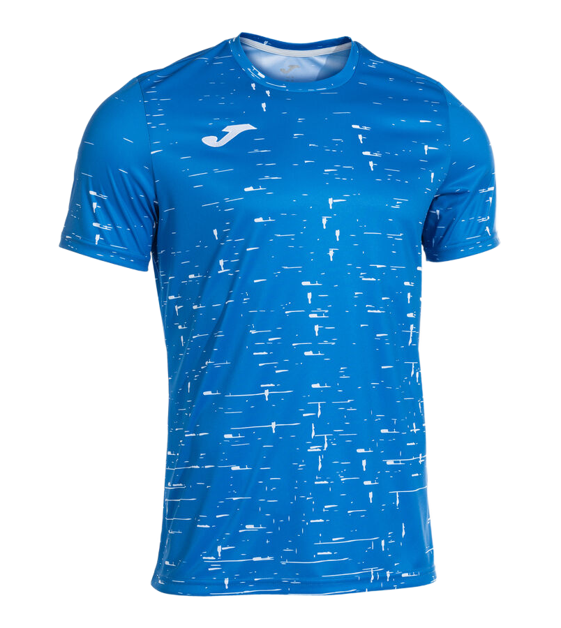 Tee-shirt manches courtes Sport Homme Joma Pro team bleu roi blanc