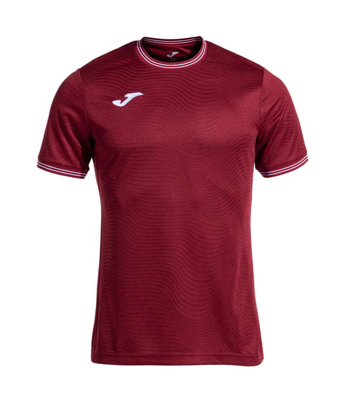 Tee-shirt manches courtes sport Homme Joma Toletum V Bordeaux Blanc 5