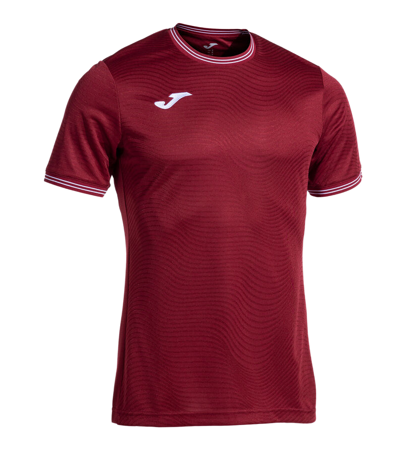 Tee-shirt manches courtes sport Homme Joma Toletum V Bordeaux Blanc