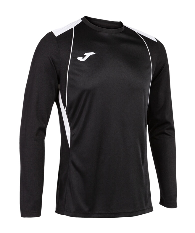 Tee-shirt sport manches longues Junior Garçon Joma Championship VII Noir Blanc