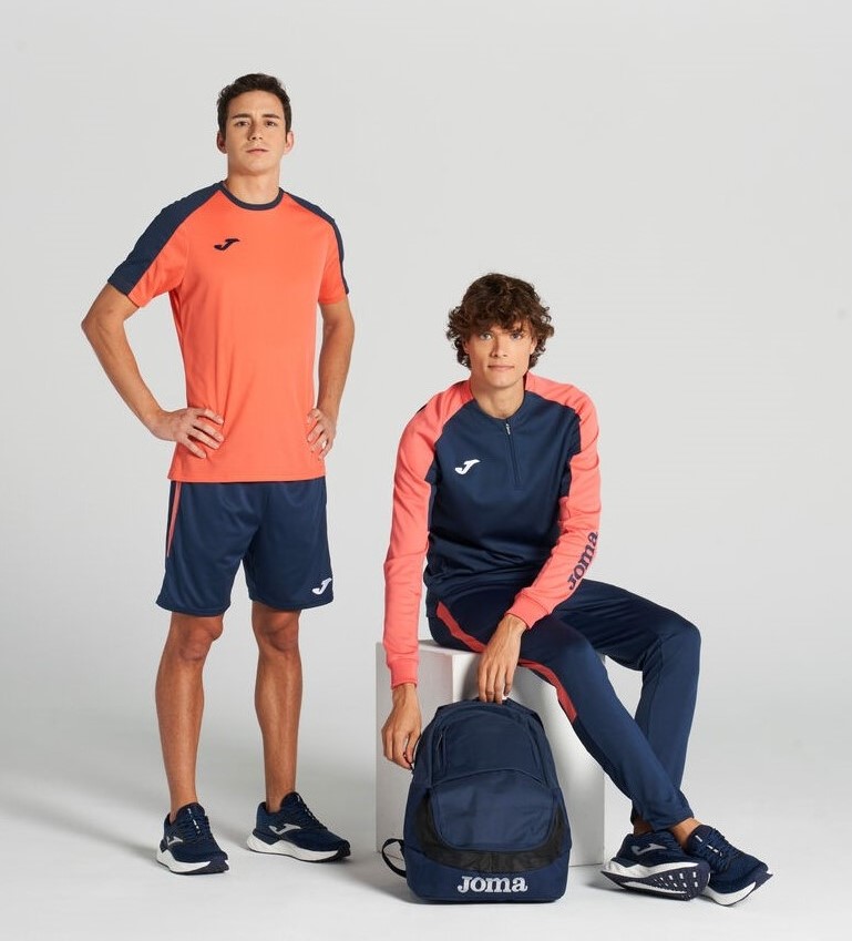 Sweatshirt sport junior garçon Joma Eco Championship Marine Orange saumon  8